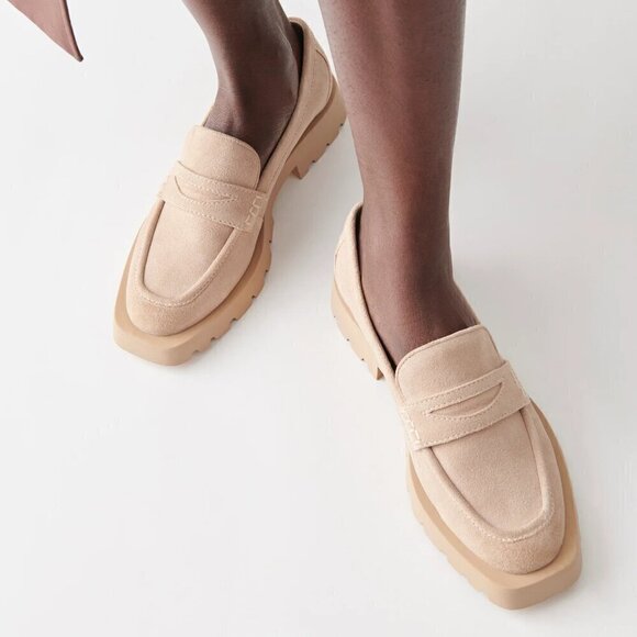 Dolce Vita Shoes - Dolce Vita Elias Flats, Dune Suede, Size 7.5